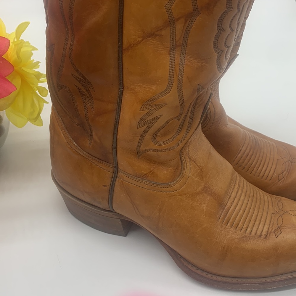 Texas Imperial vintage Leather Cowboy Boots M241 Sz 8.5. COW3076 - Picture 2 of 14